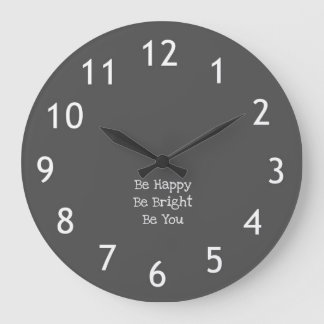 Inspirierend Zitatuhr Große Wanduhr