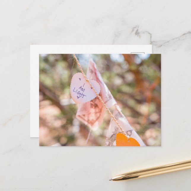 Inspirierende Affirmation Postkarte (Vorderseite/Rückseite Beispiel)
