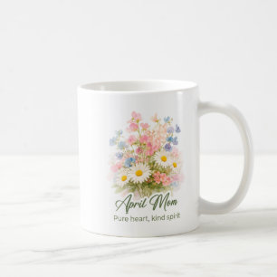 Inspirierende April-Geburtsblumen-Mama-Wrap Kaffeetasse