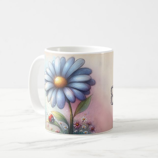 Inspirierende Blumen  Kaffeetasse (Vorderseite Links)