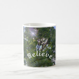 Inspirierende Botschaft: "Glauben" Kaffeetasse