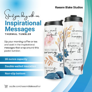Inspirierende Botschaften Thermotasse Thermosbecher