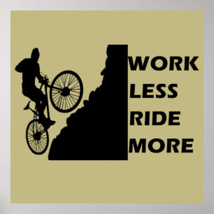 inspirierende Fahrrad-Zitate Poster