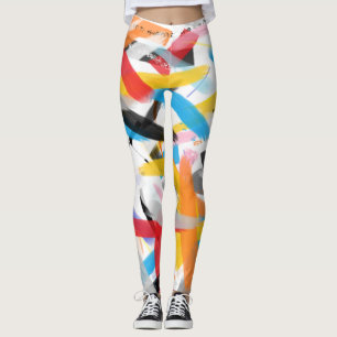 Inspirierende Farbtupfer-Leggings Leggings