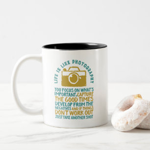 Inspirierende Fotografie - Erfassen Sie die guten Zweifarbige Tasse