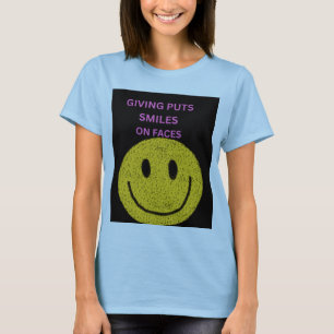 Inspirierende Frauenbekleidung "Geben bringt Läche T-Shirt