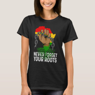 Inspirierende Führer Power Fist Hand Schwarze Gesc T-Shirt