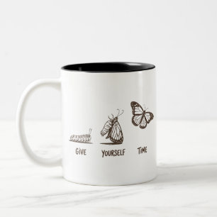 Inspirierende Geschenk-Spruch Motivations- und Gei Zweifarbige Tasse