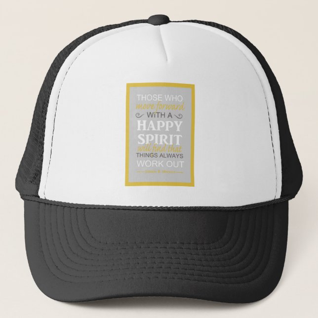 inspirierende Gordon b hinckley lat zitieren Truckerkappe (Vorderseite)