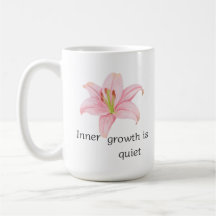 Inspirierende innere Wachstumsblume rosa Lilie