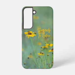 Inspirierende isolierte gelbe Wildblumen-Foto Samsung Galaxy Hülle