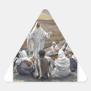 Inspirierende Jesus Bibel Glaube Hoffnung Liebe Dreieckiger Aufkleber