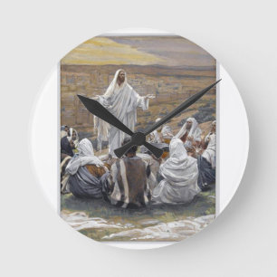 Inspirierende Jesus Bibel Glaube Hoffnung Liebe Runde Wanduhr