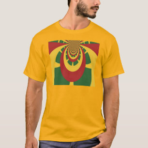 Inspirierende kulturelle jamaikanische Rasta-Farbe T-Shirt