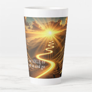 inspirierende Latte Tasse