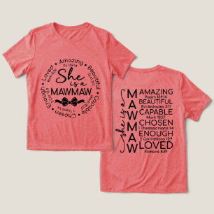 Inspirierende Mawmaw Tri-Blend Shirt