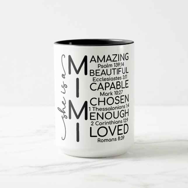 Inspirierende Mimi Tasse (Zentrum)
