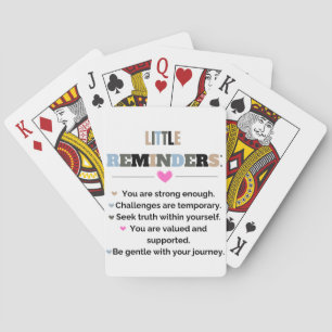 Inspirierende Motivationsgeschenke Kleine Erinneru Spielkarten
