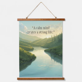 Inspirierende Motivationszitat-Wandbehang Wandteppich Mit Holzrahmen