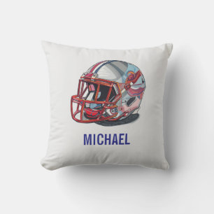 Inspirierende Motivierende Fußballhelm Name Kissen