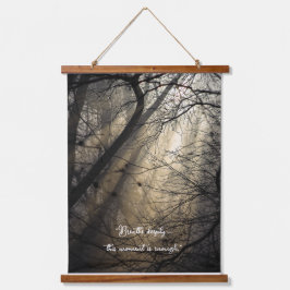 Inspirierende Motivierende Individuelle Zitate Wandteppich Mit Holzrahmen