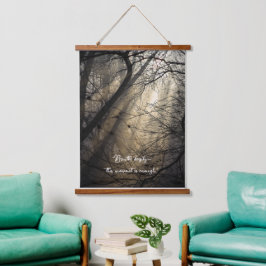 Inspirierende Motivierende Individuelle Zitate Wandteppich Mit Holzrahmen