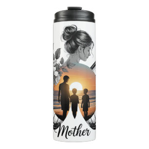 Inspirierende Mutter Schmetterling Thermosbecher