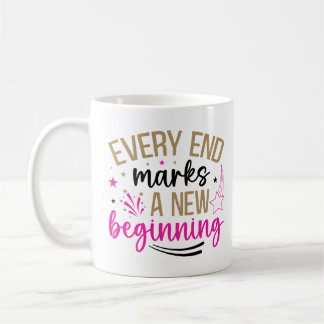 Inspirierende neue Anfänge Kaffeetasse