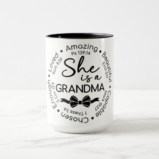Inspirierende Oma Tasse (Zentrum)