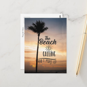 Inspirierende Reise-Postkarte Postkarte