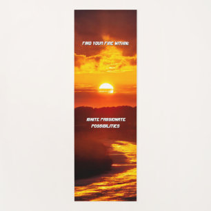 Inspirierende Sonne Yogamatte