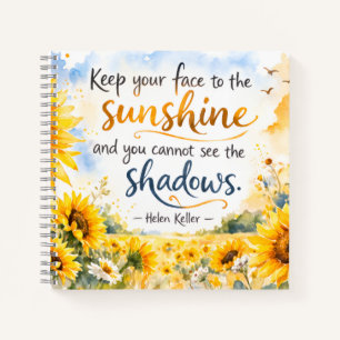 Inspirierende Sonnenblumen – Aquarell Sonnenblume Notizbuch