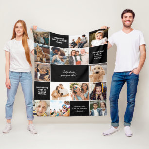 Inspirierende tröstende individuelle Nachrichten & Fleecedecke