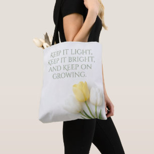 Inspirierende Tulpenstrauß-Tasche Tasche