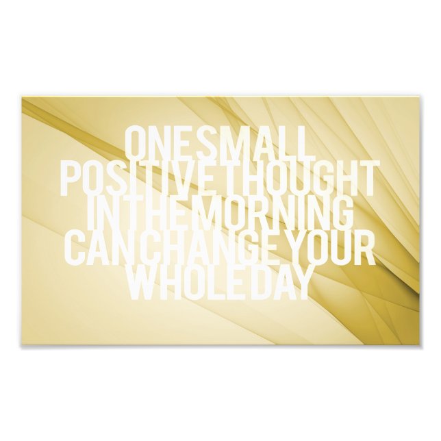 inspirierende und motivierend Zitate Fotodruck (Vorne)