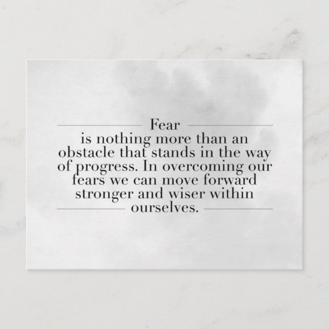 inspirierende und motivierend Zitate Postkarte (Vorderseite)