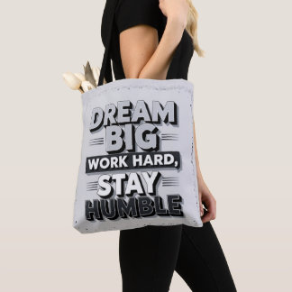 Inspirierende und motivierende typografische Zitat Tasche