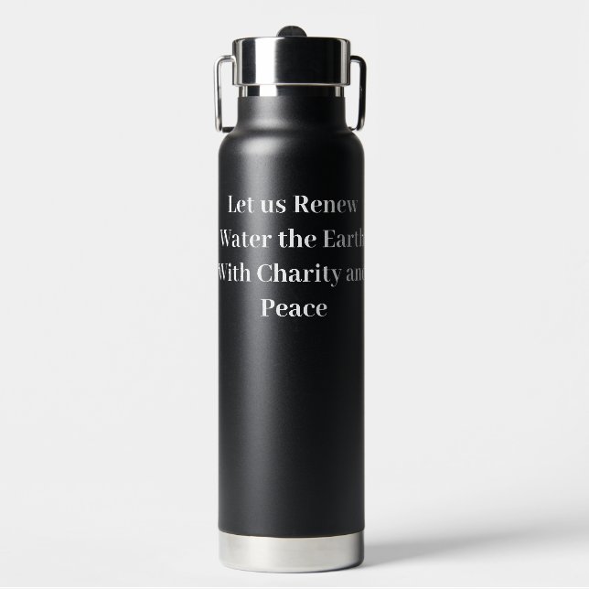 Inspirierende Wasserflasche Trinkflasche (Vorderseite)