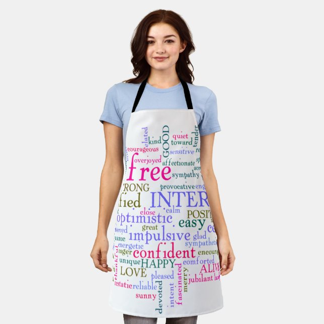 inspirierende Worte Schürze (Getragen)