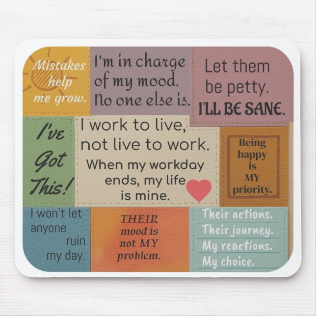 Inspirierende Zitate-Mauspad Mousepad (Vorne)