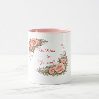 Inspirierender Blumengrüßetassen Tasse