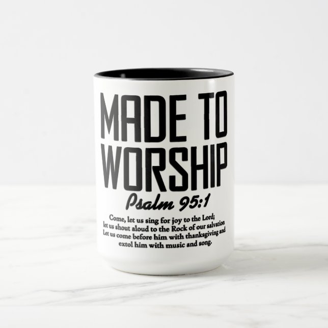 Inspirierender christlicher Bibelvers Tasse (Zentrum)