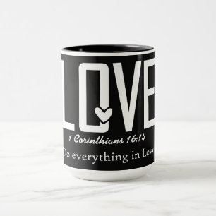 Inspirierender christlicher Bibelvers Tasse