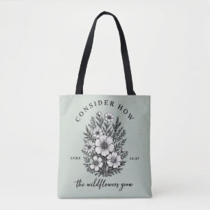 inspirierender christlicher Vers beachten Tasche