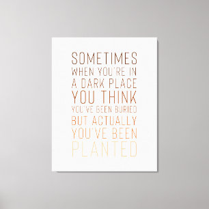 Inspirierender Druck auf Leinwand 