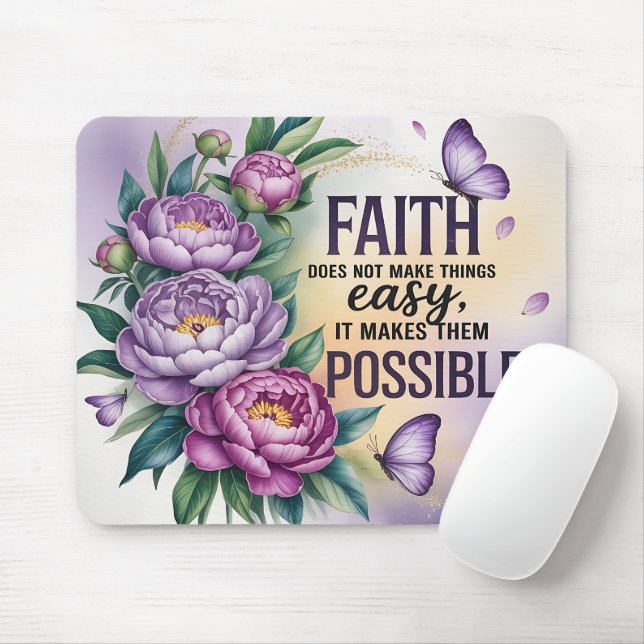Inspirierender Glaube Mousepad (Mit Mouse)