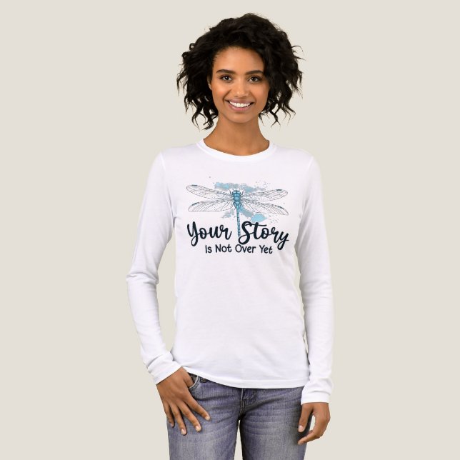 Inspirierender Libelle Tri-Blend Shirt (Vorderseite voll)