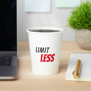 inspirierender Motivationsschriftzug Fokus Pappbecher