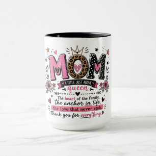Inspirierender Mutter-Titel über Königin Tasse