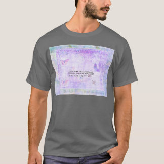 Inspirierender Schmetterlingszitat T-Shirt